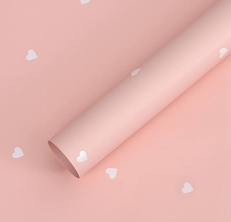  Matte Folie im Bogen, bedruckt mit HERZ Pink