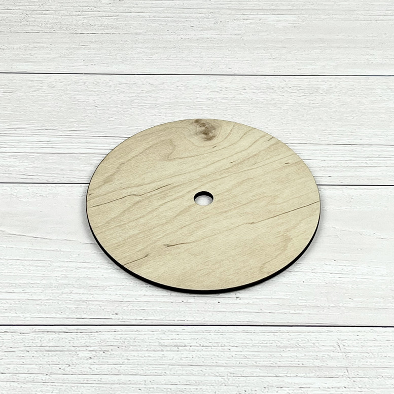 Round plywood D17, height 4 mm, hole 13 mm 