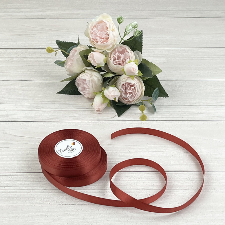 Satin ribbon "Peony",  12mm/33m, SB32