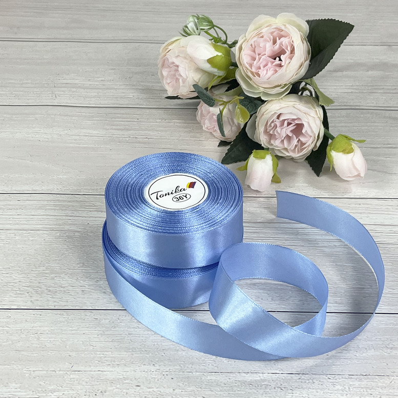 Satinband "Blau",  25mm/33m