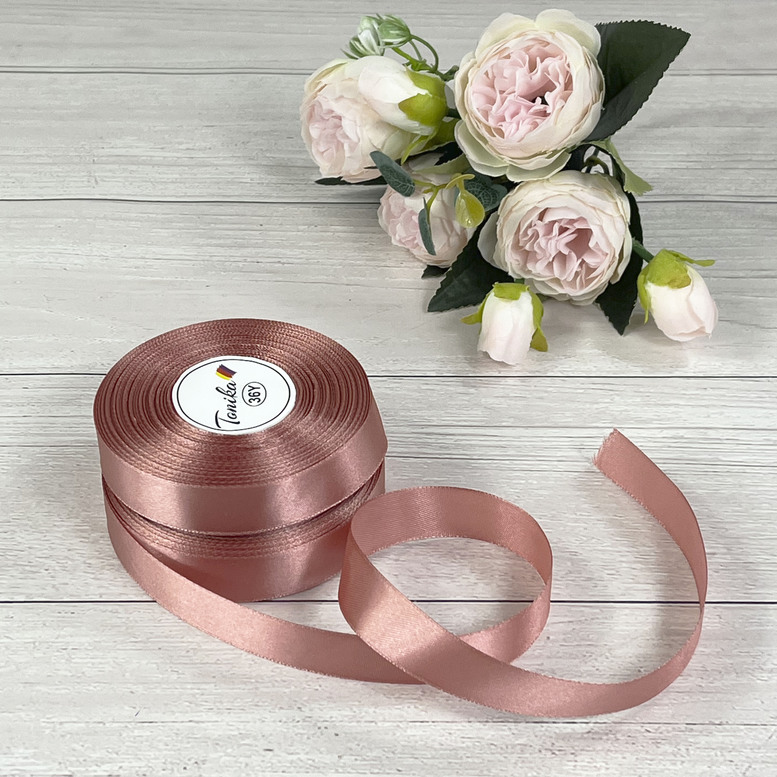Satin ribbon "Wild rose",  20mm/33m